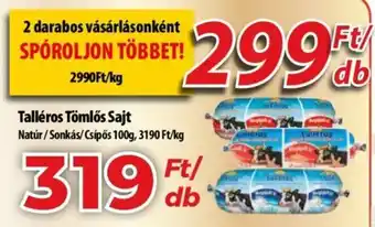 Talléros Tömlős Sajt 100g