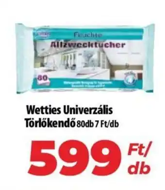 Coop Wetties Univerzális Törlőkendő 80db ajánlat