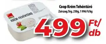 Coop Coop Krém Tehéntúró 250g ajánlat