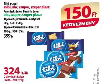 Coop Tibi csoki 90-100g ajánlat