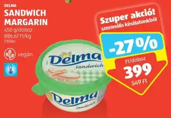 ALDI DELMA SANDWICH MARGARIN 450g ajánlat