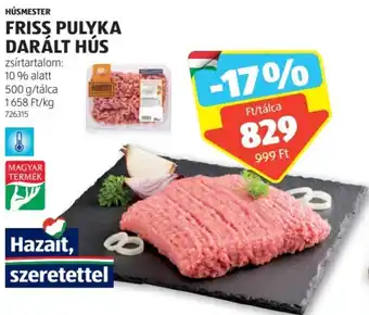 ALDI HÚSMESTER FRISS PULYKA DARÁLT HÚS 500g ajánlat