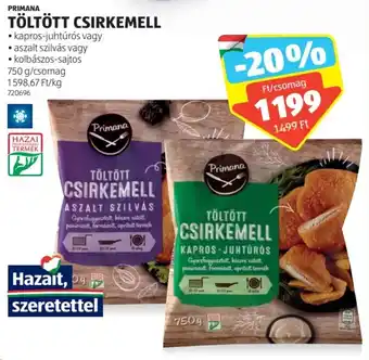 ALDI PRIMANA TÖLTÖTT CSIRKEMELL 750g ajánlat
