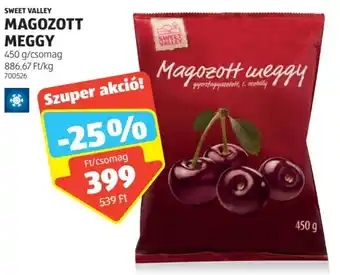 ALDI SWEET VALLEY MAGOZOTT MEGGY 450g ajánlat