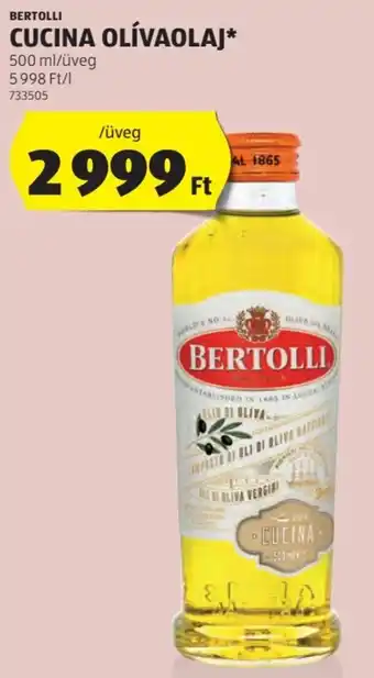 ALDI BERTOLLI CUCINA OLÍVAOLAJ 500ml ajánlat