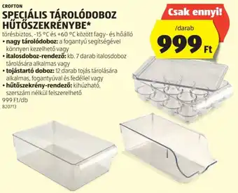 ALDI CROFTON SPECIÁLIS TÁROLÓDOBOZ HŰTŐSZEKRÉNYBE ajánlat