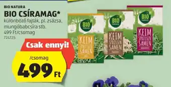 ALDI BIO NATURA BIO CSÍRAMAG ajánlat