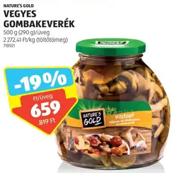 ALDI NATURE'S GOLD VEGYES GOMBAKEVERÉK 500g ajánlat