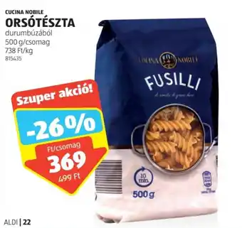 ALDI CUCINA NOBILE ORSÓTÉSZTA 500g ajánlat