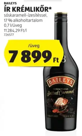 ALDI BAILEYS ÍR KRÉMLIKŐR 17% 0,7l ajánlat