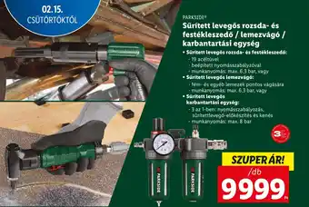 Lidl PARKSIDE Sűrített levegős rozsda és festékleszedő ajánlat