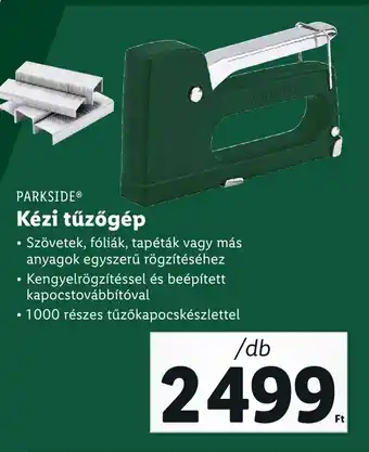 Lidl PARKSIDE Kézi tűzőgép ajánlat