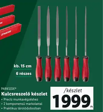 Lidl PARKSIDE Kulcsreszelő készlet ajánlat