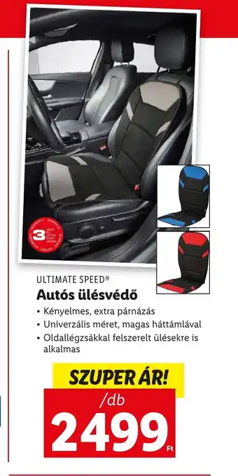 Lidl ULTIMATE SPEED Autós ülésvédő ajánlat