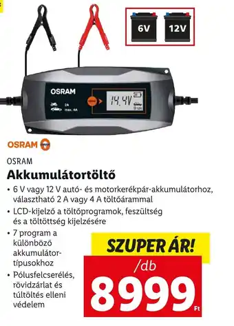 OSRAM Akkumulátortöltő