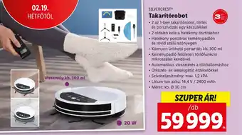 Lidl SILVERCREST Takarítórobot ajánlat