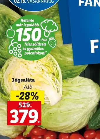 Lidl Jégsaláta ajánlat