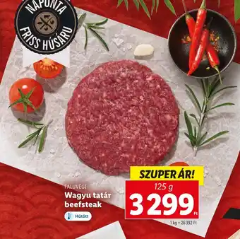 FALUVÉGI Wagyu tatár beefsteak 125g