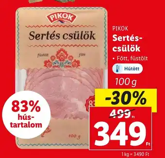 Lidl PIKOK Sertéscsülök 100g ajánlat