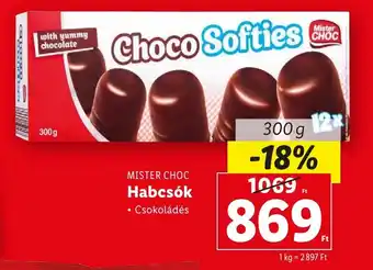Lidl MISTER CHOC Habcsók 300g ajánlat