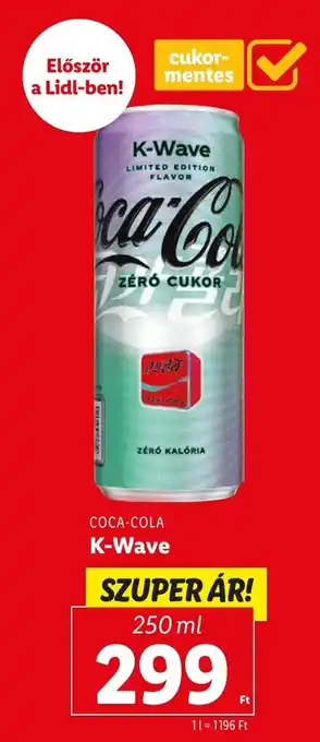 Lidl COCA-COLA K-Wave 250ml ajánlat