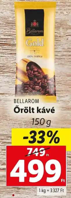 Lidl BELLAROM Őrölt kávé 150g ajánlat