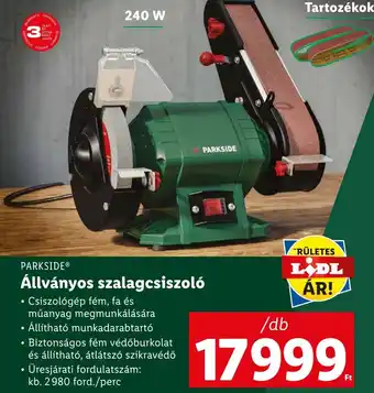 Lidl PARKSIDE Állványos szalagcsiszoló 240W ajánlat