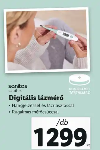 Lidl Sanitas Digitális lázmérő ajánlat