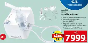 Lidl Sanitas Mini inhalátor 0,3ml ajánlat
