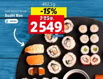 Lidl CHEF SELECT TO GO Sushi Box 462,5g ajánlat