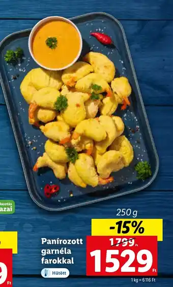 Lidl Panírozott garnéla farokkal 250g ajánlat