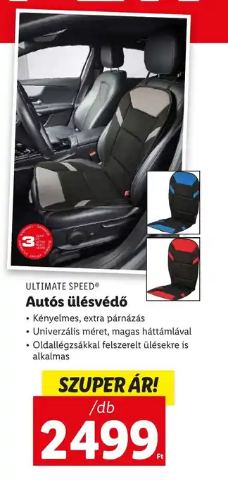 Lidl ULTIMATE SPEED Autós ülésvédő ajánlat