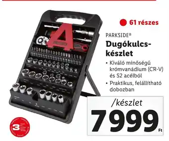 Lidl PARKSIDE Dugókulcs-készlet ajánlat