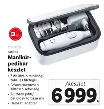 Lidl sanitas Manikűr-pedikűr készlet ajánlat