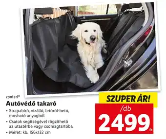 zoofari Autóvédő takaró