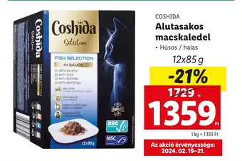 Lidl COSHIDA Alutasakos macskaledel 12x85g ajánlat