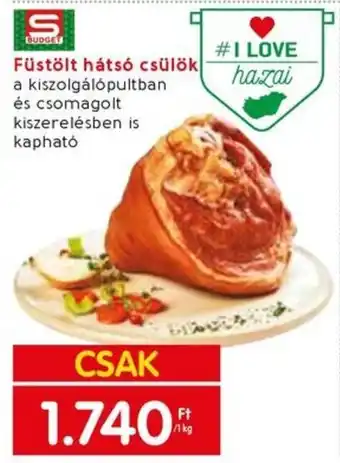 Spar Füstölt hátsó csülök 1kg ajánlat