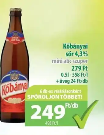 Coop Kőbányai sör 0,5l ajánlat