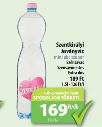 Coop Szentkirályi ásványvíz 1,5l ajánlat