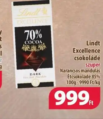 Coop Lindt Excellence csokoládé 100g ajánlat