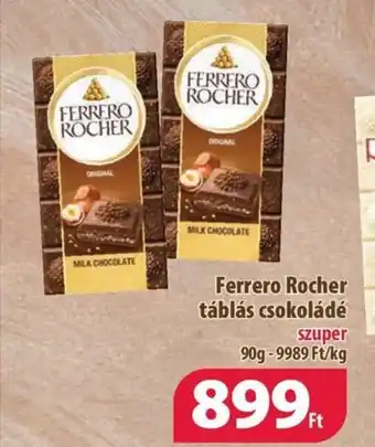 Coop Ferrero Rocher táblás csokoládé 90g ajánlat