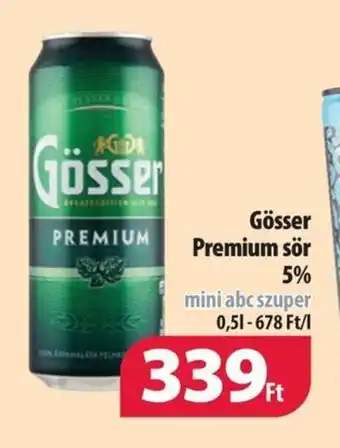 Coop Gösser Premium sör 0,5l ajánlat
