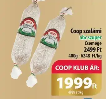 Coop Coop szalámi 400g ajánlat