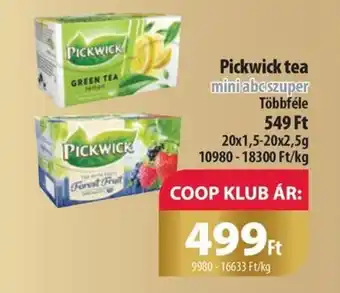 Coop piPickwick tea 20x2,5g ajánlat