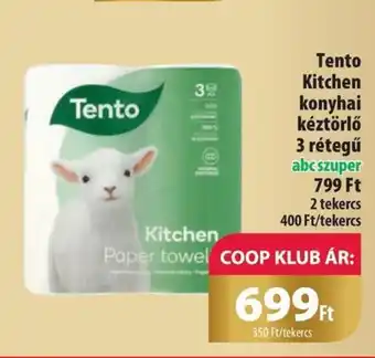 Coop Tento Kitchen konyhai kéztörlő 3 rétegű ajánlat