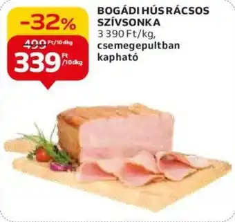 Auchan BOGÁDI HÚSRÁCSOS SZÍVSONKA ajánlat