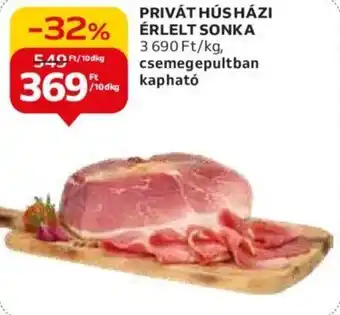 Auchan PRIVÁT HÚS HÁZI ÉRLELT SONKA 10dkg ajánlat
