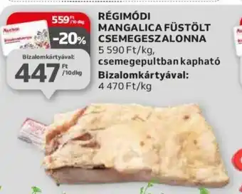 RÉGIMÓDI MANGALICA FÜSTÖLT CSEMEGESZALONNA 10dkg