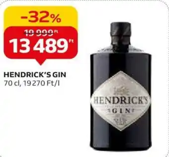 Auchan HENDRICK'S GIN 70cl ajánlat
