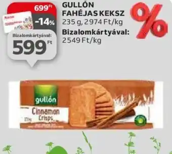 Auchan GULLÓN FAHÉJAS KEKSZ 235g ajánlat